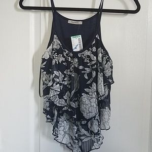 Papaya Ruffle Tank Top